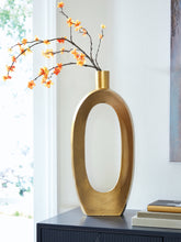 Warmstead Furniture - Ashley Furniture - Lawtonville Vase - Vase / Antique Gold Finish - A2000752